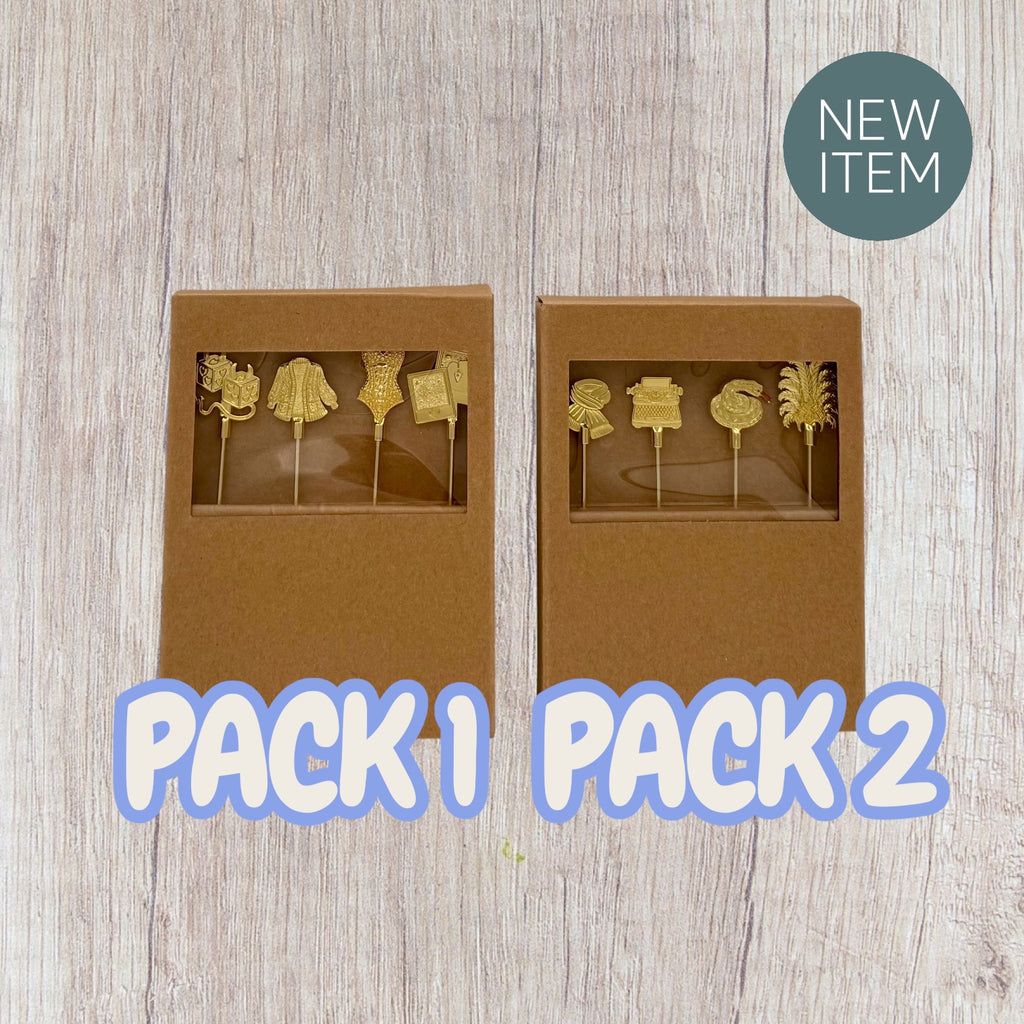 Gold Cocktail Picks Inspired by Taylor’s Album Eras | Choose Your 4-Pick Gift Set | Martini Picks | Food Picks | Keepsake